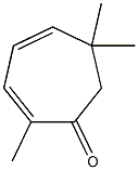 2,6,6-trimethyl-2,4-cycloheptadiene-1-one Struktur