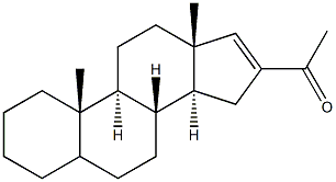 16-acetylandrost-16-ene Struktur