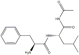 acetylphenylalanyl-leucinamide Struktur