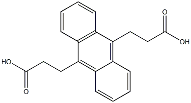 anthracene-9,10-dipropionic acid Struktur