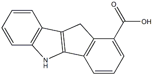 5,10-dihydro-indeno(1,2-b)indole-1-carboxylic acid Struktur