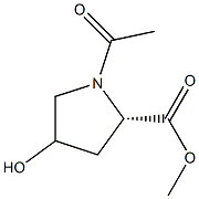 methyl N-acetyl-4-hydroxyproline Struktur