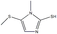 2-mercapto-1-methyl-5-methylmercaptoimidazole Struktur