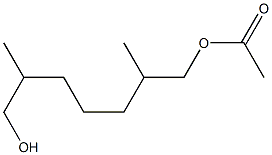 7-acetoxy-2,6-dimethyl-1-heptanol Struktur