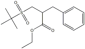 ethyl 2-benzyl-3-(tert-butylsulfonyl)propionate Struktur