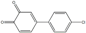 4-(4'-chlorophenyl)-1,2-benzoquinone Struktur