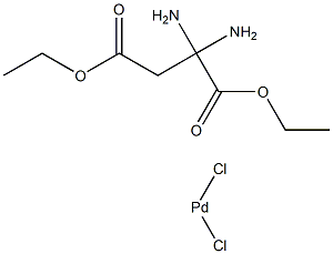 dichloro(diaminosuccinate diethyl ester)palladium(II) Struktur