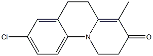 8-chloro-2,3,5,6-tetrahydro-4-methylbenzo(c)quinolizin-3-one Struktur