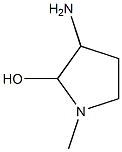 3-amino-1-methylpyrrolidin-2-ol Struktur