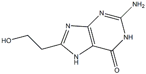 8-(2-hydroxyethyl)guanine Struktur