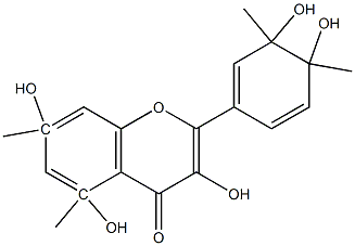 5,7,3',4'-tetramethylquercetin Struktur