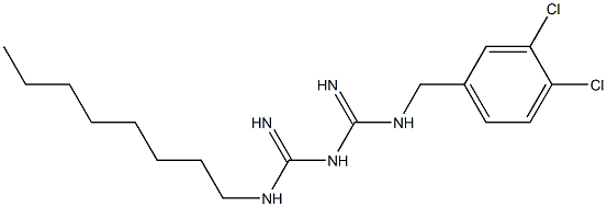 1-(3,4-dichlorobenzyl)-5-octylbiguanide Struktur