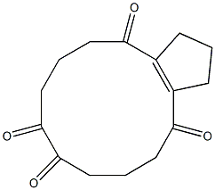 bicyclo(10.3.0)pentadec-1(12)ene-2,6,7,11-tetrone Struktur