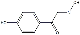 2-(4-hydroxyphenyl)-2-oxoacetaldehyde oxime Struktur