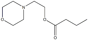 2-(4-morpholinyl)ethyl butyrate Struktur