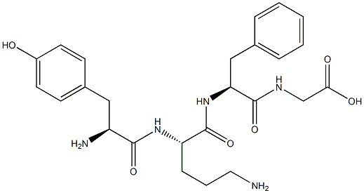 tyrosyl-ornithyl-phenylalanyl-glycine Struktur