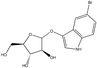 5-bromo-3-indolyl-arabinofuranoside Struktur