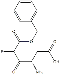 benzyloxycarbonyl-aspartyl-fluoromethane Struktur