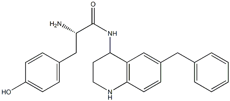 4-tyrosylamido-6-benzyl-1,2,3,4 tetrahydroquinoline Struktur