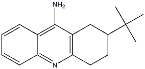 2-tert-butyl-9-amino-1,2,3,4-tetrahydroacridine Struktur