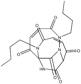 3,6-bis(N-fumaryl-N(n-butyl)amino)-2,5-diketopiperazine Struktur