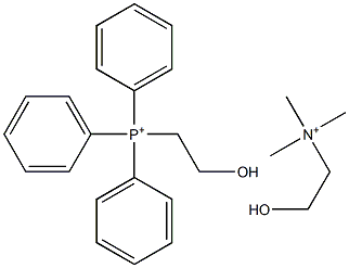 2-hydroxyethyltriphenylphosphonium choline Struktur