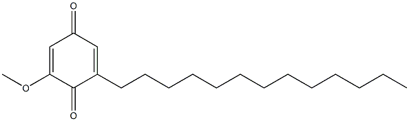 2-methoxy-6-tridecyl-1,4-benzoquinone Struktur