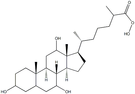 3,7,12,26-tetrahydroxycholestanoic acid Struktur