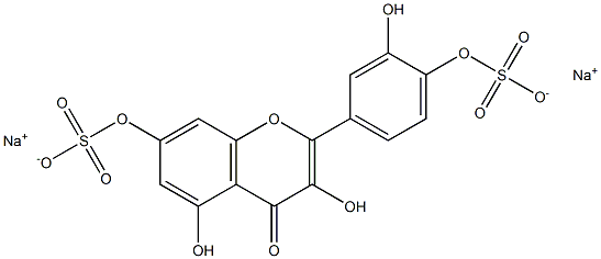 disodium quercetin-7,4'-disulfate Struktur