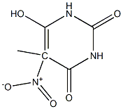 5-nitro-6-hydroxythymine Struktur