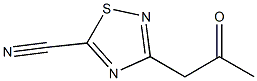 3-acetonyl-5-cyano-1,2,4-thiadiazole Struktur