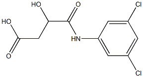 N-(3,5-dichlorophenyl)-3-hydroxysuccinamic acid Struktur