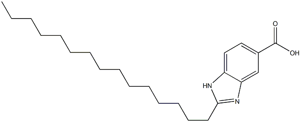 2-n-pentadecylbenzimidazole-5-carboxylic acid Struktur