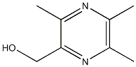 2-hydroxymethyl-3,5,6-trimethylpyrazine Struktur