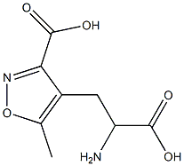 2-amino-3-(3-carboxy-5-methyl-4-isoxazolyl)propionic acid Struktur