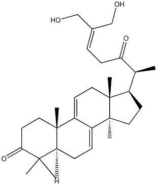 26,27-dihydroxy-5 alpha-lanosta-7,9(11),24-triene-3,22-dione Struktur