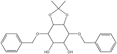 3,6-di-O-benzyl-1,2-O-isopropylideneinositol Struktur