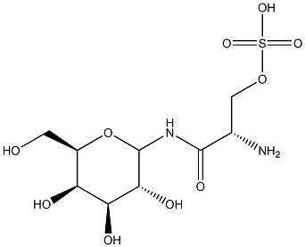 galactosyl-(3-sulfo)-1-ceramide Struktur