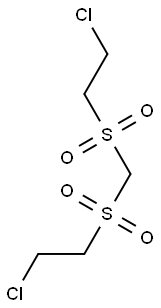 BIS(2-CHLOROETHYLSULPHONYL)METHANE Struktur