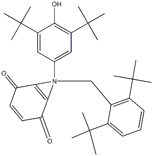 N-(4'-HYDROXY-3',5'-DI-TERT-BUTYLPHENYL)-2,6-DI-TERT-BUTYLBENZIMINOQUINONE Struktur