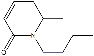 N-BUTYL-6-METHYL-5,6-DIHYDRO-2-PYRIDONE Struktur