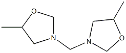 N,N-METHYLENEBIS(5-METHYLOXAZOLIDINE) Struktur