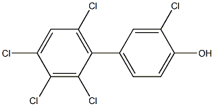 4-HYDROXY-2',3,3',4',6'-PENTACHLOROBIPHENYL Struktur