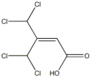 3-(DICHLOROMETHYL)-4,4-DICHLORO-2-BUTENOICACID Struktur