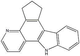 CYCLOPENTA(C)PYRIDO(3,2-A)CARBAZOLE,1,2,3,8-TETRAHYDRO- Struktur