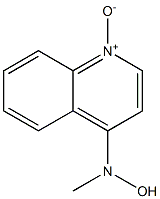 QUINOLINE,4-(N-HYDROXY-N-METHYLAMINO)-,1-OXIDE Struktur