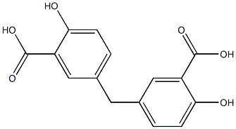 BIS(3-CARBOXY-4-HYDROXYPHENYL)METHANE Struktur