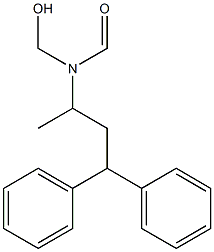 N-HYDROXYMETHYL-N-(1-METHYL-3,3-DIPHENYLPROPYL)FORMAMIDE Struktur