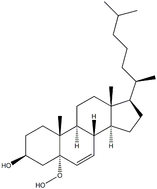 3-BETA-HYDROXY-5-ALPHA-CHOLEST-6-ENE-5-HYDROPEROXIDE Struktur