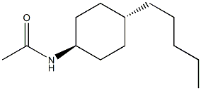 TRANS-N-ACETYL-4-N-PENTYLCYCLOHEXYLAMINE Struktur